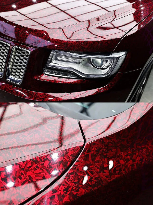 Planet Gates Laser Carbon Silver / 50cmx300cm Carbon Fiber Film Glossy Black Car Body Film Forged Carbon Fiber Vinyl Wrap Film Self Adhesive Decal Sticker for Car Accessories