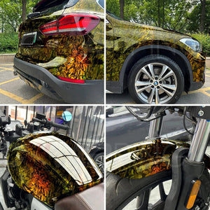 Planet Gates Laser Carbon Silver / 50cmx300cm Carbon Fiber Film Glossy Black Car Body Film Forged Carbon Fiber Vinyl Wrap Film Self Adhesive Decal Sticker for Car Accessories