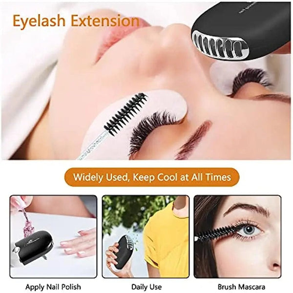 Planet Gates Lash Fan Eyelash Extension Supplies with USB Mini Portable Eyelash Dryer Shampoo Brush Mascara Brushes Plastic Wash Bottle