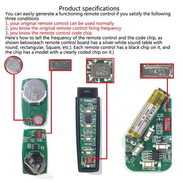 Planet Gates latest models 433Mhz 4 Buttons Garage Gate Door Opener Duplicator Copy Remote Controller 433.92MHZ Remote Control Clone Cloning Code Car