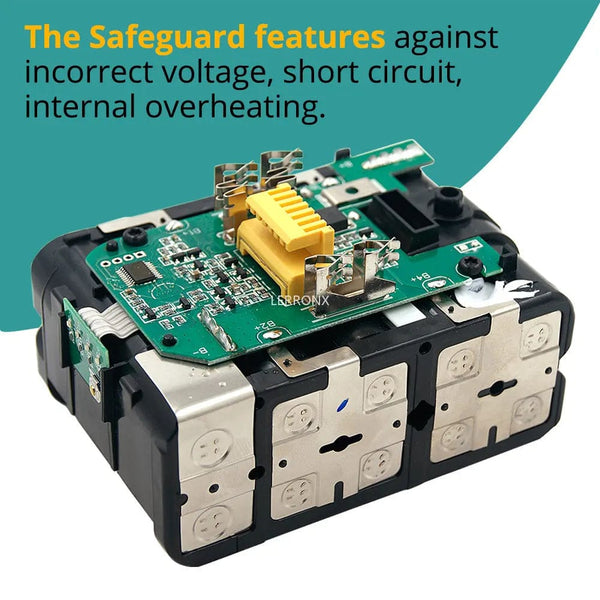 Planet Gates Latest Upgraded BL1860 Rechargeable Battery 18 V 6000mAh Lithium for Makita 18V Battery BL1840 BL1850 BL1830 BL1860B LXT 400