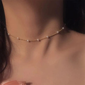 Planet Gates LATS Beads Women's Neck Chain Kpop Pearl Choker Necklace Gold Color Goth Chocker Jewelry Pendant Necklaces 2022 Collar for Girl