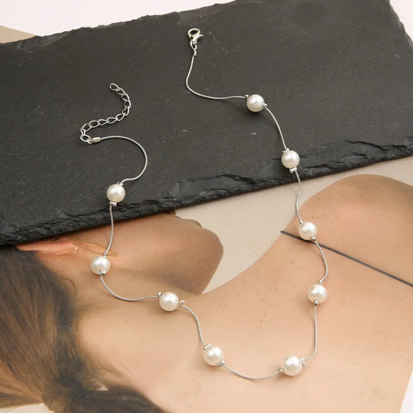 Planet Gates LATS Beads Women's Neck Chain Kpop Pearl Choker Necklace Gold Color Goth Chocker Jewelry Pendant Necklaces 2022 Collar for Girl