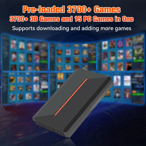 Planet Gates Launchbox500GB HDD 3760+ 3D/AAA Games for PS4/PS3/PS2/Switch/WII/WIIU/N64/DC Etc Portable 500GB Launchbox External Gaming Hard Drive for Windows PC