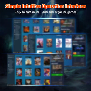 Planet Gates Launchbox500GB HDD 3760+ 3D/AAA Games for PS4/PS3/PS2/Switch/WII/WIIU/N64/DC Etc Portable 500GB Launchbox External Gaming Hard Drive for Windows PC