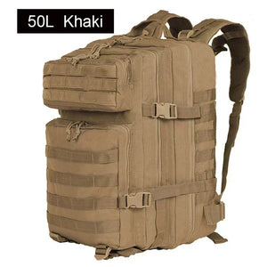 Planet Gates Lawaia Tactical Backpacks 30L/50L Outdoor Rucksacks Camping Hiking Trekking Fishing Hunting Bag with Bottle Holder