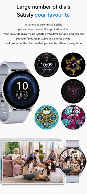 Planet Gates LAXASFIT Smart Watch Full Touch Screen Sports Fitness Tracker IP68 Waterproof Bluetooth Smart Watch Men Women Smart Watch 2024