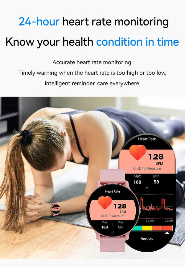 Planet Gates LAXASFIT Smart Watch Full Touch Screen Sports Fitness Tracker IP68 Waterproof Bluetooth Smart Watch Men Women Smart Watch 2024