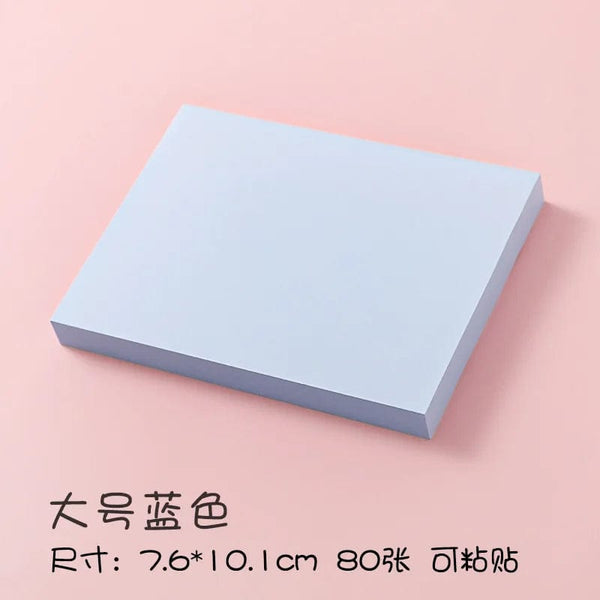 Planet Gates Lblue-Big 100Sheets/set Morandi Sticky Notes Pads Stationery Paper Stickers Memo Posted It Notepad Notebook School Office Accessories