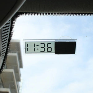 Planet Gates LCD Display Mini Portable Electronic Window Clock With Suction Cup  Watch Car Interior Ornament Accessories
