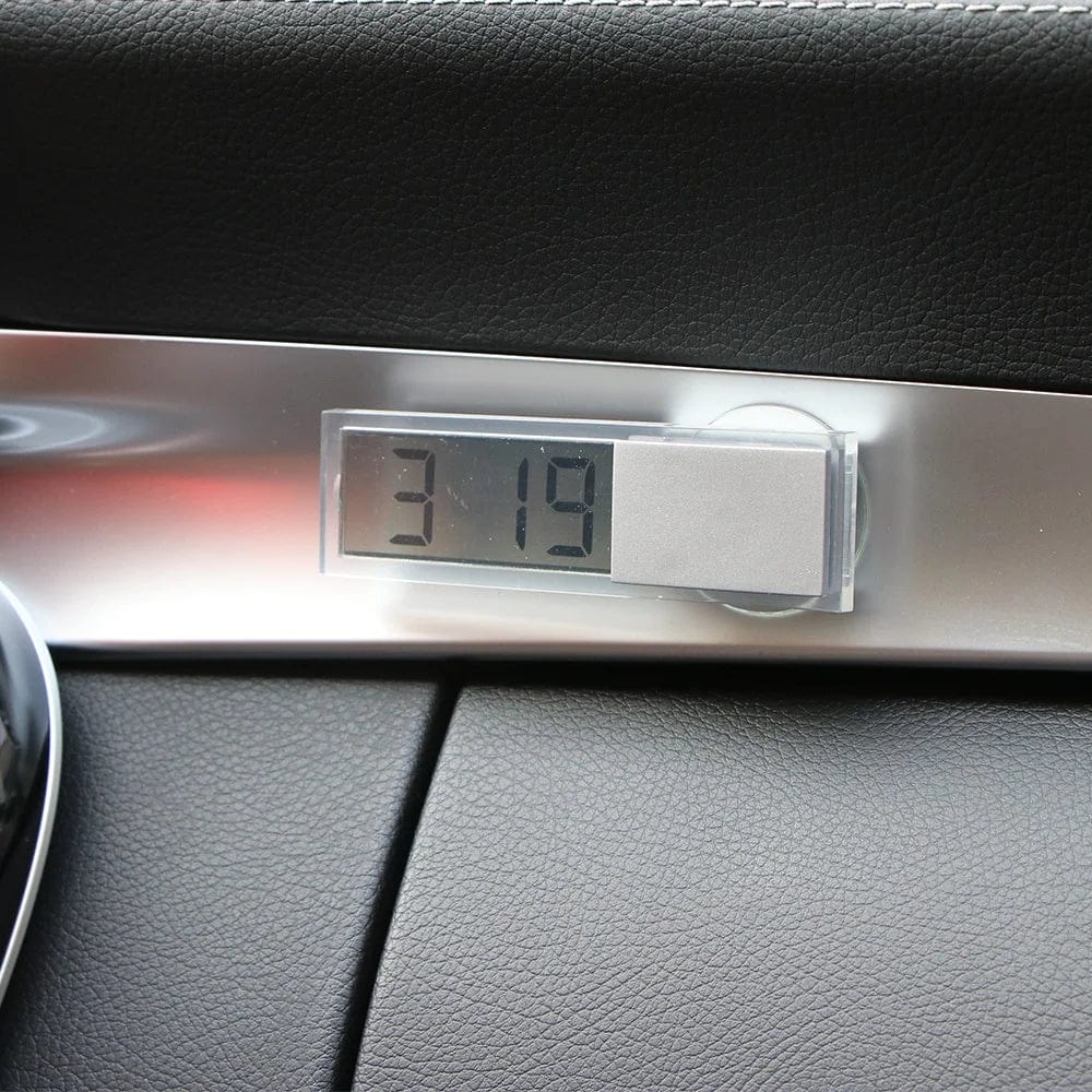 Planet Gates LCD Display Mini Portable Electronic Window Clock With Suction Cup  Watch Car Interior Ornament Accessories