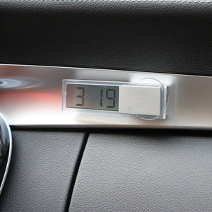 Planet Gates LCD Display Mini Portable Electronic Window Clock With Suction Cup  Watch Car Interior Ornament Accessories