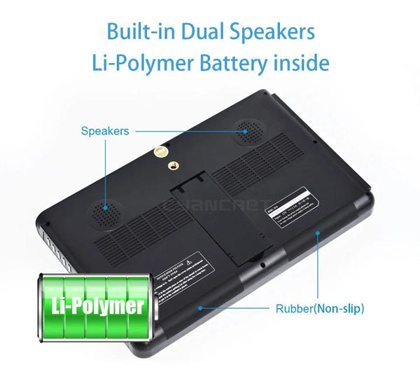 Planet Gates LEADSTAR 10 inch HD Portable TV DVB-T2 ATSC ISDB-T tdt Digital and Analog mini small Car Television Support USB SD MP4 H.265 AC3