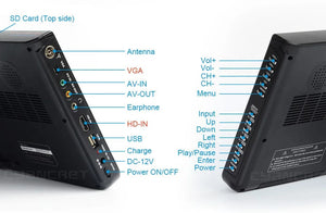 Planet Gates LEADSTAR 10 inch HD Portable TV DVB-T2 ATSC ISDB-T tdt Digital and Analog mini small Car Television Support USB SD MP4 H.265 AC3