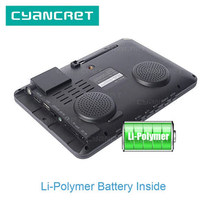 Planet Gates LEADSTAR D8 Portable TV 8 Inch DVB-T2 ATSC ISDB-T TDT Digital and Analog Mini Small Car Television Support USB TF MP4 H.265 AC3