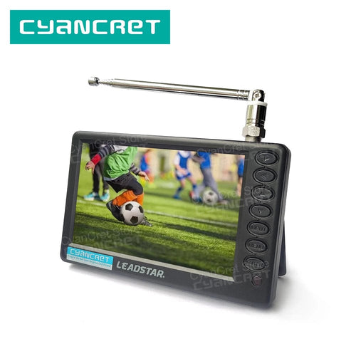 Planet Gates LEADSTAR Pocket TV D5 5 Inch DVB-T2 ATSC ISDB-T TDT Digital and Analog Mini Small Car Television Portable TV Support USB TF AC3