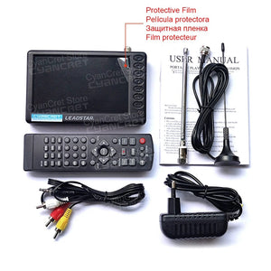 Planet Gates LEADSTAR Pocket TV D5 5 Inch DVB-T2 ATSC ISDB-T TDT Digital and Analog Mini Small Car Television Portable TV Support USB TF AC3