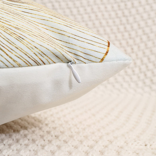 Planet Gates Leaf 1pc, Ginkgo Leaf Fresh Style Polyester Cushion Cover, Pillow Cover, Bedroom Accessories, Sofa Cushion Cover, Collectible Buildings Accessories (Cushion Is Not Included)