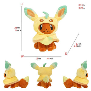 Planet Gates Leafeon Eevee Cos Umbreon Espeon Jolteon Flareon Glaceon Vaporeon Sylveon Leafeon Plush Toy Stuffed Soft Cartoons All Star Collection