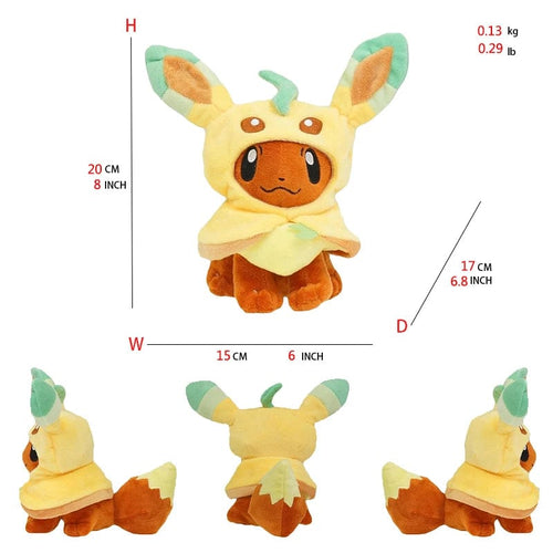 Planet Gates Leafeon Eevee Cos Umbreon Espeon Jolteon Flareon Glaceon Vaporeon Sylveon Leafeon Plush Toy Stuffed Soft Cartoons All Star Collection