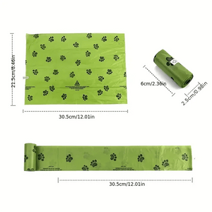Planet Gates Leak-Proof Dog Poop Bags, Dog Waste Bags for Pet, Outdoor Supplies, Biodegradable Environment, Environmentally Friendly