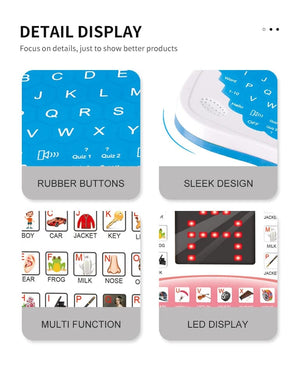 Planet Gates Learning Machine Laptop Computer Child Electronic Preschool Language Education Toys Gift Toddler Kid Developing Cognitive Skills