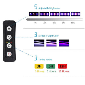 Planet Gates LED Aquarium Light For Aquatic Plant Flexible Head Aluminum Alloy 6w 10w 14w Ultra thin Fish Tank Lamp 100~240V