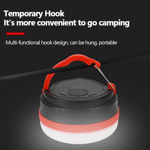 Planet Gates LED Camping Light 3 Lighting Modes Hanging Camp Lamp Emergency Light with Magnet for Outdoor Work Tent Hiking