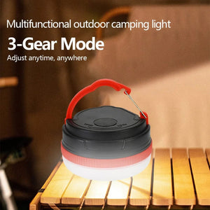 Planet Gates LED Camping Light 3 Lighting Modes Hanging Camp Lamp Emergency Light with Magnet for Outdoor Work Tent Hiking
