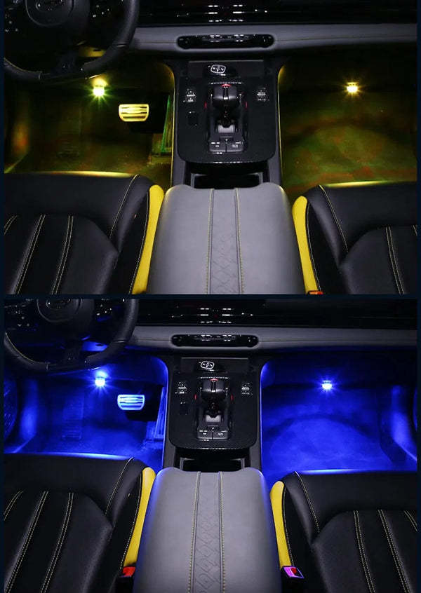 Planet Gates LED Car Interior Ambient Light Remote Control Decoration Auto Roof Foot Atmosphere Lamp Bicycle Tail Light  Wireless Adhesive