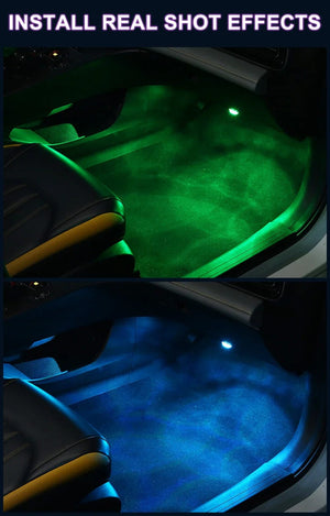 Planet Gates LED Car Interior Ambient Light Remote Control Decoration Auto Roof Foot Atmosphere Lamp Bicycle Tail Light  Wireless Adhesive