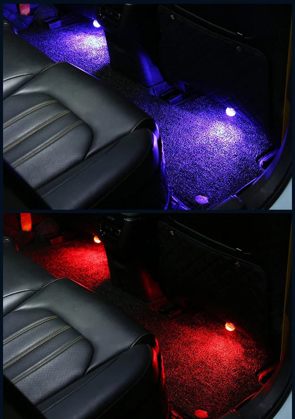 Planet Gates LED Car Interior Ambient Light Remote Control Decoration Auto Roof Foot Atmosphere Lamp Bicycle Tail Light  Wireless Adhesive