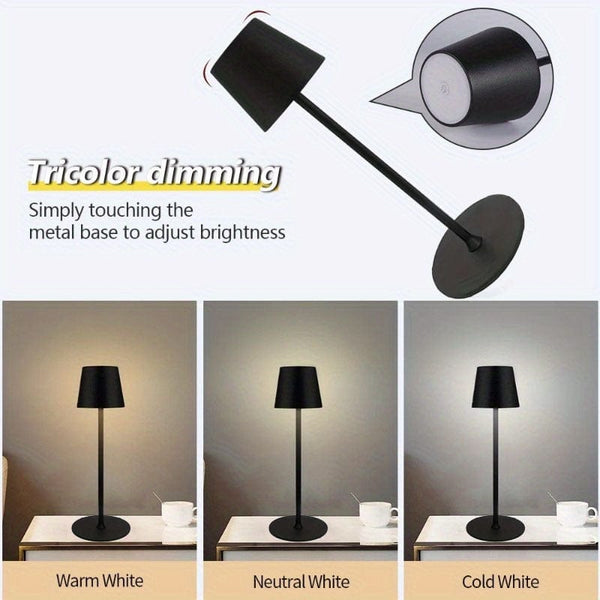 Planet Gates LED Desk Lamp Bar Restaurant Ambiance Wireless Table Lamps Study Office Light Waterproof Touch Lamp With USB Charging