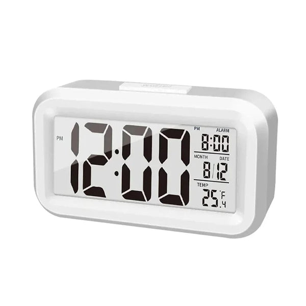 Planet Gates LED Digital Alarm Clock Backlight Snooze Data Time Calendar Desktop Multifunction Electronic Backlight Table Clock