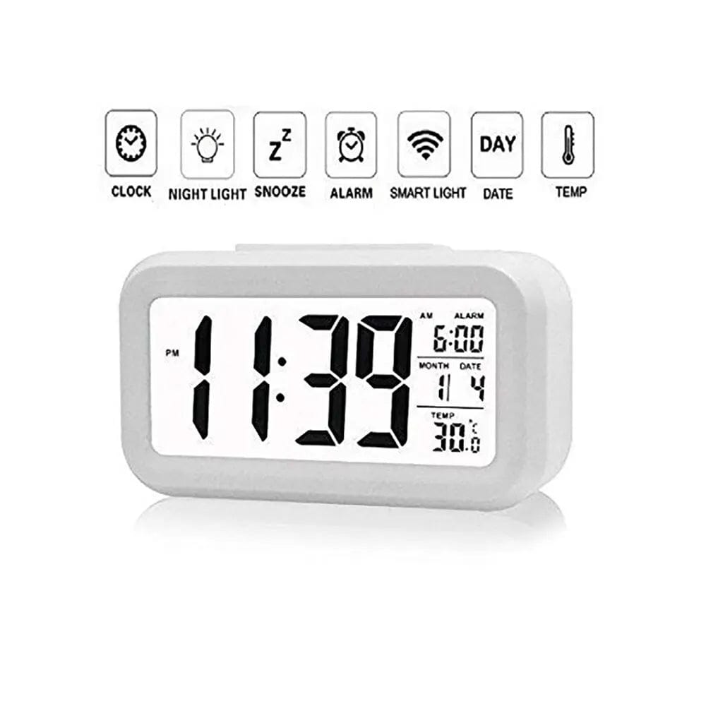 Planet Gates LED Digital Alarm Clock Backlight Snooze Data Time Calendar Desktop Multifunction Electronic Backlight Table Clock