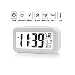 Planet Gates LED Digital Alarm Clock Backlight Snooze Data Time Calendar Desktop Multifunction Electronic Backlight Table Clock