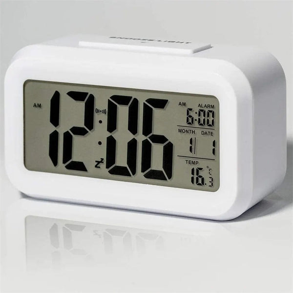 Planet Gates LED Digital Alarm Clock Backlight Snooze Data Time Calendar Desktop Multifunction Electronic Backlight Table Clock
