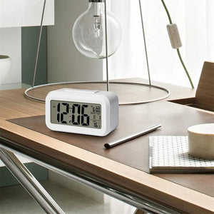 Planet Gates LED Digital Alarm Clock Backlight Snooze Data Time Calendar Desktop Multifunction Electronic Backlight Table Clock