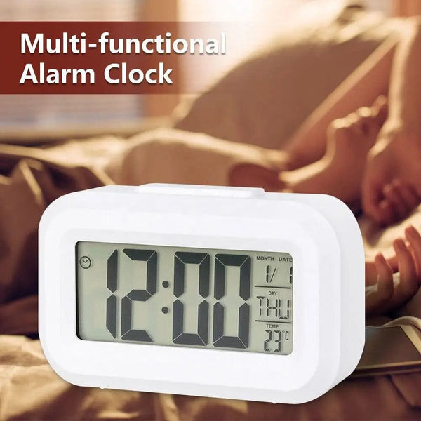 Planet Gates LED Digital Alarm Clock Backlight Snooze Data Time Calendar Desktop Multifunction Electronic Backlight Table Clock