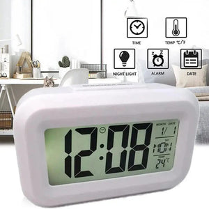 Planet Gates LED Digital Alarm Clock Backlight Snooze Data Time Calendar Desktop Multifunction Electronic Backlight Table Clock