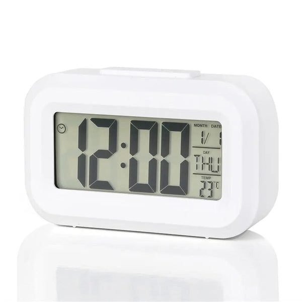 Planet Gates LED Digital Alarm Clock Backlight Snooze Data Time Calendar Desktop Multifunction Electronic Backlight Table Clock