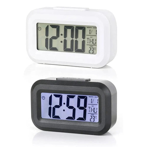 Planet Gates LED Digital Alarm Clock Backlight Snooze Data Time Calendar Desktop Multifunction Electronic Backlight Table Clock