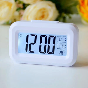 Planet Gates LED Digital Alarm Clock Backlight Snooze Data Time Calendar Desktop Multifunction Electronic Backlight Table Clock