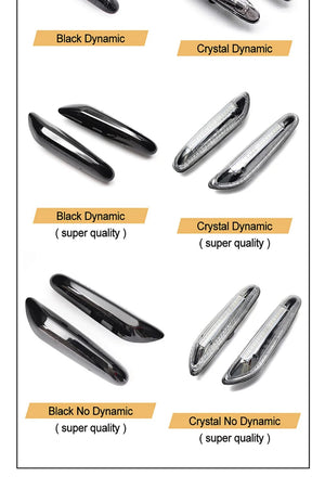 Planet Gates LED Dynamic Side Marker Mirror Indicator Lamp Flowing Water Turn Signal Light For BMW E90 E91 E92 E93 E60 E87 E82 E61 E46 X1 X3