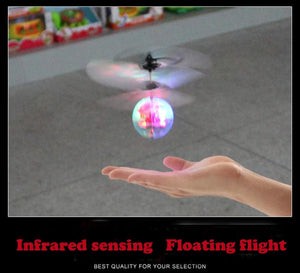 Planet Gates LED Flying Ball Infrared Induction Aircraft Gesture Control Toys Luminous Flight Balls Electronic Colorful Light Mini Helicopter