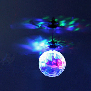 Planet Gates LED Flying Ball Infrared Induction Aircraft Gesture Control Toys Luminous Flight Balls Electronic Colorful Light Mini Helicopter