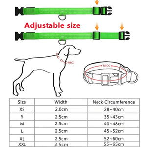 Planet Gates LED Glowing Dog Collar Adjustable Flashing Rechargea Luminous Collar Night Anti-Lost Dog Light HarnessFor Small Dog Pet Products