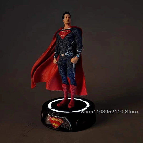 Planet Gates LED Justice League Batman Wonder Women Superman Figure Model Toy Superheroes Figure Collectible toys Birthday Gifts 20cm