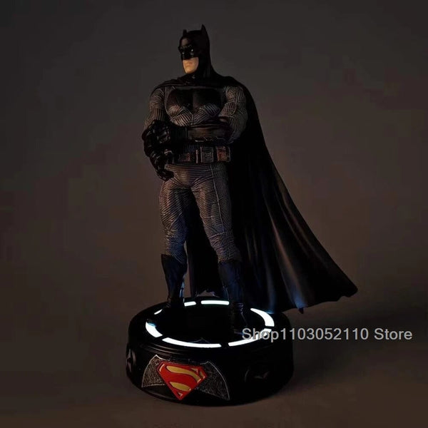 Planet Gates LED Justice League Batman Wonder Women Superman Figure Model Toy Superheroes Figure Collectible toys Birthday Gifts 20cm