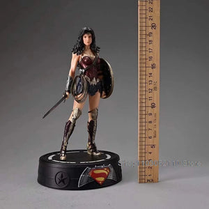 Planet Gates LED Justice League Batman Wonder Women Superman Figure Model Toy Superheroes Figure Collectible toys Birthday Gifts 20cm